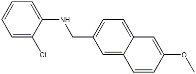 2-chloro-N-[(6-methoxynaphthalen-2-yl)methyl]aniline Structure