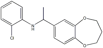 2-chloro-N-[1-(3,4-dihydro-2H-1,5-benzodioxepin-7-yl)ethyl]aniline Structure