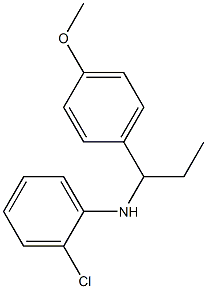 2-chloro-N-[1-(4-methoxyphenyl)propyl]aniline Structure