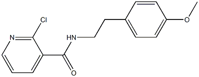 2-chloro-N-[2-(4-methoxyphenyl)ethyl]pyridine-3-carboxamide 구조식 이미지