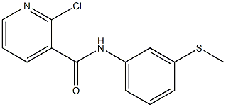 2-chloro-N-[3-(methylsulfanyl)phenyl]pyridine-3-carboxamide 구조식 이미지