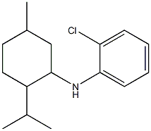 2-chloro-N-[5-methyl-2-(propan-2-yl)cyclohexyl]aniline 구조식 이미지