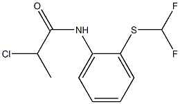 2-chloro-N-{2-[(difluoromethyl)thio]phenyl}propanamide Structure