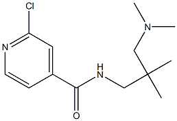 2-chloro-N-{2-[(dimethylamino)methyl]-2-methylpropyl}pyridine-4-carboxamide 구조식 이미지