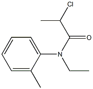 2-chloro-N-ethyl-N-(2-methylphenyl)propanamide Structure