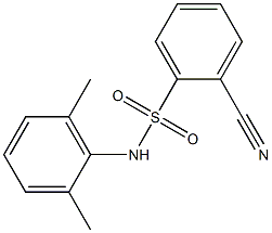 2-cyano-N-(2,6-dimethylphenyl)benzenesulfonamide 구조식 이미지