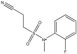 2-cyano-N-(2-fluorophenyl)-N-methylethane-1-sulfonamido 구조식 이미지