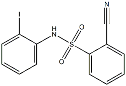 2-cyano-N-(2-iodophenyl)benzene-1-sulfonamide Structure