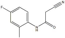 2-cyano-N-(4-fluoro-2-methylphenyl)acetamide 구조식 이미지