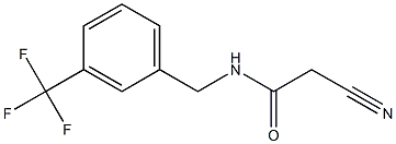 2-cyano-N-[3-(trifluoromethyl)benzyl]acetamide Structure