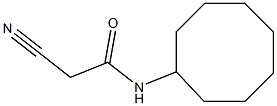 2-cyano-N-cyclooctylacetamide Structure