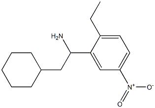 2-cyclohexyl-1-(2-ethyl-5-nitrophenyl)ethan-1-amine Structure