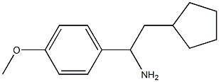 2-cyclopentyl-1-(4-methoxyphenyl)ethanamine 구조식 이미지