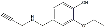 2-ethoxy-4-[(prop-2-yn-1-ylamino)methyl]phenol 구조식 이미지