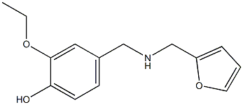 2-ethoxy-4-{[(2-furylmethyl)amino]methyl}phenol 구조식 이미지