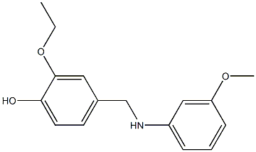 2-ethoxy-4-{[(3-methoxyphenyl)amino]methyl}phenol 구조식 이미지