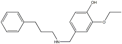 2-ethoxy-4-{[(3-phenylpropyl)amino]methyl}phenol Structure