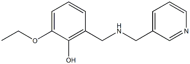 2-ethoxy-6-{[(pyridin-3-ylmethyl)amino]methyl}phenol 구조식 이미지