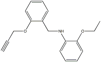 2-ethoxy-N-{[2-(prop-2-yn-1-yloxy)phenyl]methyl}aniline 구조식 이미지