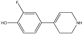 2-fluoro-4-(1,2,3,6-tetrahydropyridin-4-yl)phenol 구조식 이미지