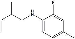 2-fluoro-4-methyl-N-(2-methylbutyl)aniline Structure