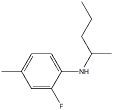 2-fluoro-4-methyl-N-(pentan-2-yl)aniline 구조식 이미지