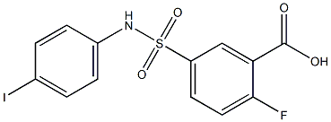 2-fluoro-5-[(4-iodophenyl)sulfamoyl]benzoic acid Structure