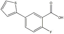 2-fluoro-5-thien-2-ylbenzoic acid 구조식 이미지