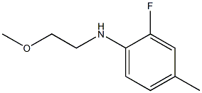 2-fluoro-N-(2-methoxyethyl)-4-methylaniline Structure