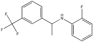 2-fluoro-N-{1-[3-(trifluoromethyl)phenyl]ethyl}aniline 구조식 이미지
