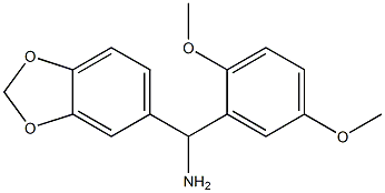 2H-1,3-benzodioxol-5-yl(2,5-dimethoxyphenyl)methanamine Structure