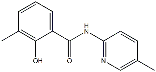 2-hydroxy-3-methyl-N-(5-methylpyridin-2-yl)benzamide Structure