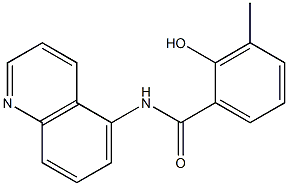 2-hydroxy-3-methyl-N-(quinolin-5-yl)benzamide Structure