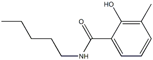2-hydroxy-3-methyl-N-pentylbenzamide 구조식 이미지