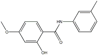 2-hydroxy-4-methoxy-N-(3-methylphenyl)benzamide 구조식 이미지