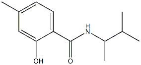 2-hydroxy-4-methyl-N-(3-methylbutan-2-yl)benzamide Structure