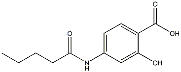 2-hydroxy-4-pentanamidobenzoic acid Structure