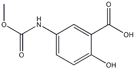 2-hydroxy-5-[(methoxycarbonyl)amino]benzoic acid Structure
