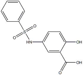 2-hydroxy-5-[(phenylsulfonyl)amino]benzoic acid Structure