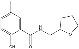 2-hydroxy-5-methyl-N-(oxolan-2-ylmethyl)benzamide 구조식 이미지