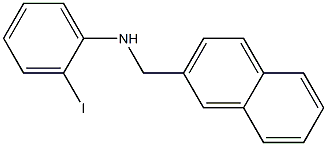 2-iodo-N-(naphthalen-2-ylmethyl)aniline 구조식 이미지