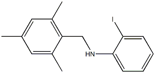 2-iodo-N-[(2,4,6-trimethylphenyl)methyl]aniline Structure