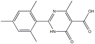 2-mesityl-4-methyl-6-oxo-1,6-dihydropyrimidine-5-carboxylic acid Structure