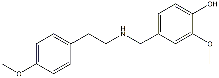 2-methoxy-4-({[2-(4-methoxyphenyl)ethyl]amino}methyl)phenol Structure