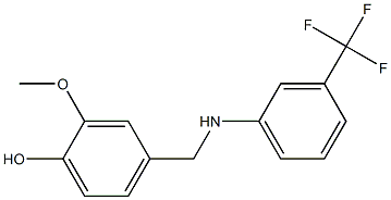 2-methoxy-4-({[3-(trifluoromethyl)phenyl]amino}methyl)phenol 구조식 이미지