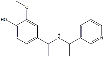 2-methoxy-4-(1-{[1-(pyridin-3-yl)ethyl]amino}ethyl)phenol 구조식 이미지