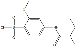 2-methoxy-4-(2-methylbutanamido)benzene-1-sulfonyl chloride Structure