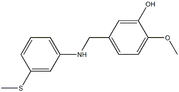 2-methoxy-5-({[3-(methylsulfanyl)phenyl]amino}methyl)phenol 구조식 이미지