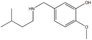2-methoxy-5-{[(3-methylbutyl)amino]methyl}phenol 구조식 이미지