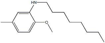 2-methoxy-5-methyl-N-octylaniline Structure